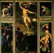 TIZIANO Vecellio Polyptych of the Resurrection Sweden oil painting artist